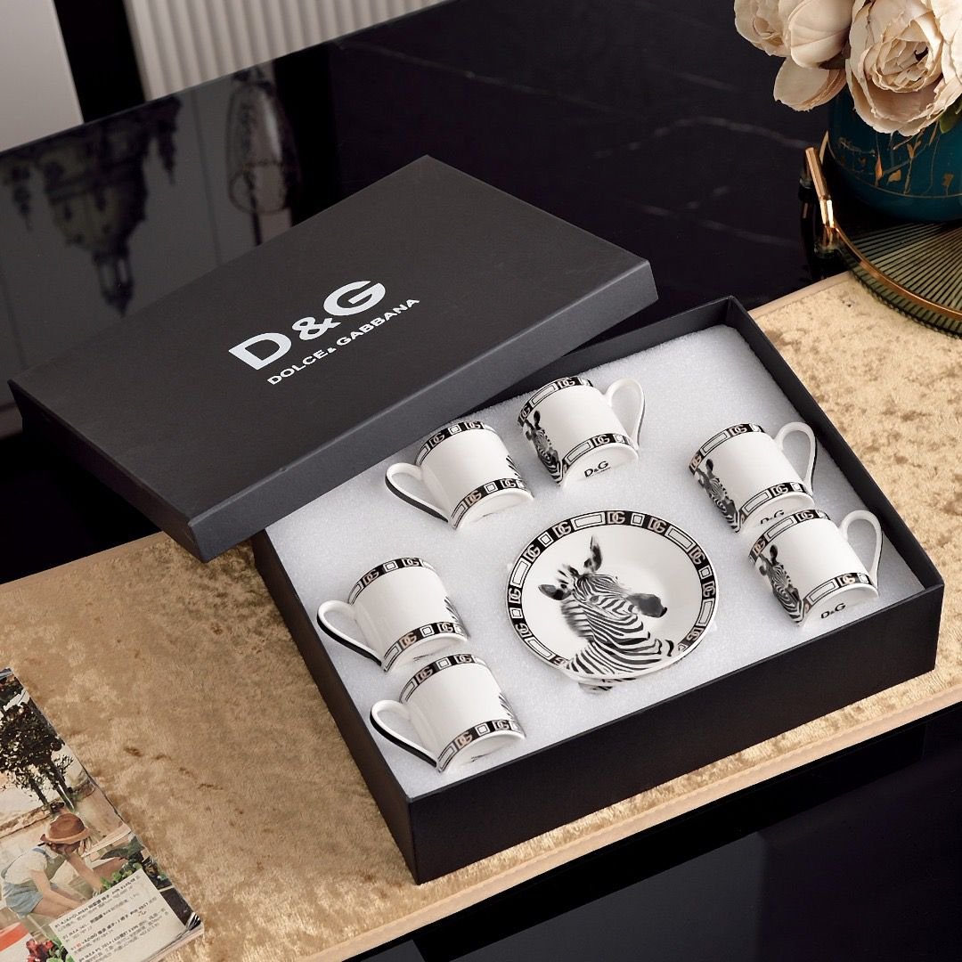 Dolce & Gabbana Zebra Turkish or Espresso set of six cups - Image 2 of 2